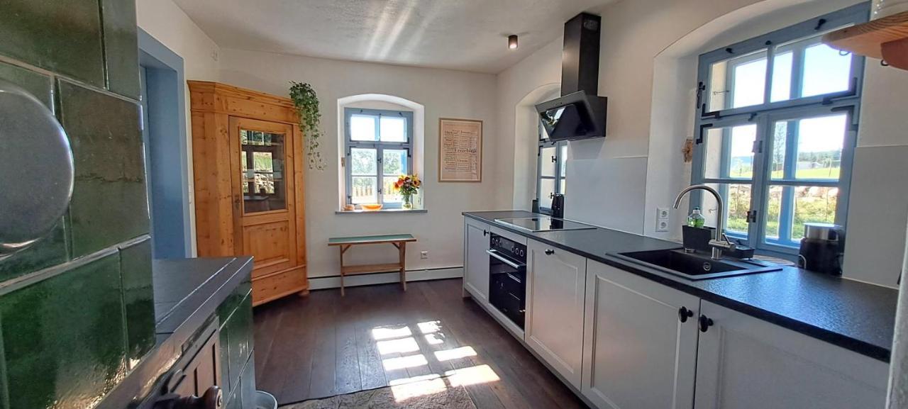 Ferienhaus Fergunna Direkt Am Kammweg Mit Sauna Marienberg Exterior photo